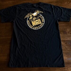 Vintage Miller Genuine Draft MGD Japan Eagle Graphic T-Shirt Black XL